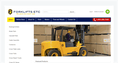 Desktop Screenshot of forkliftsetc.net